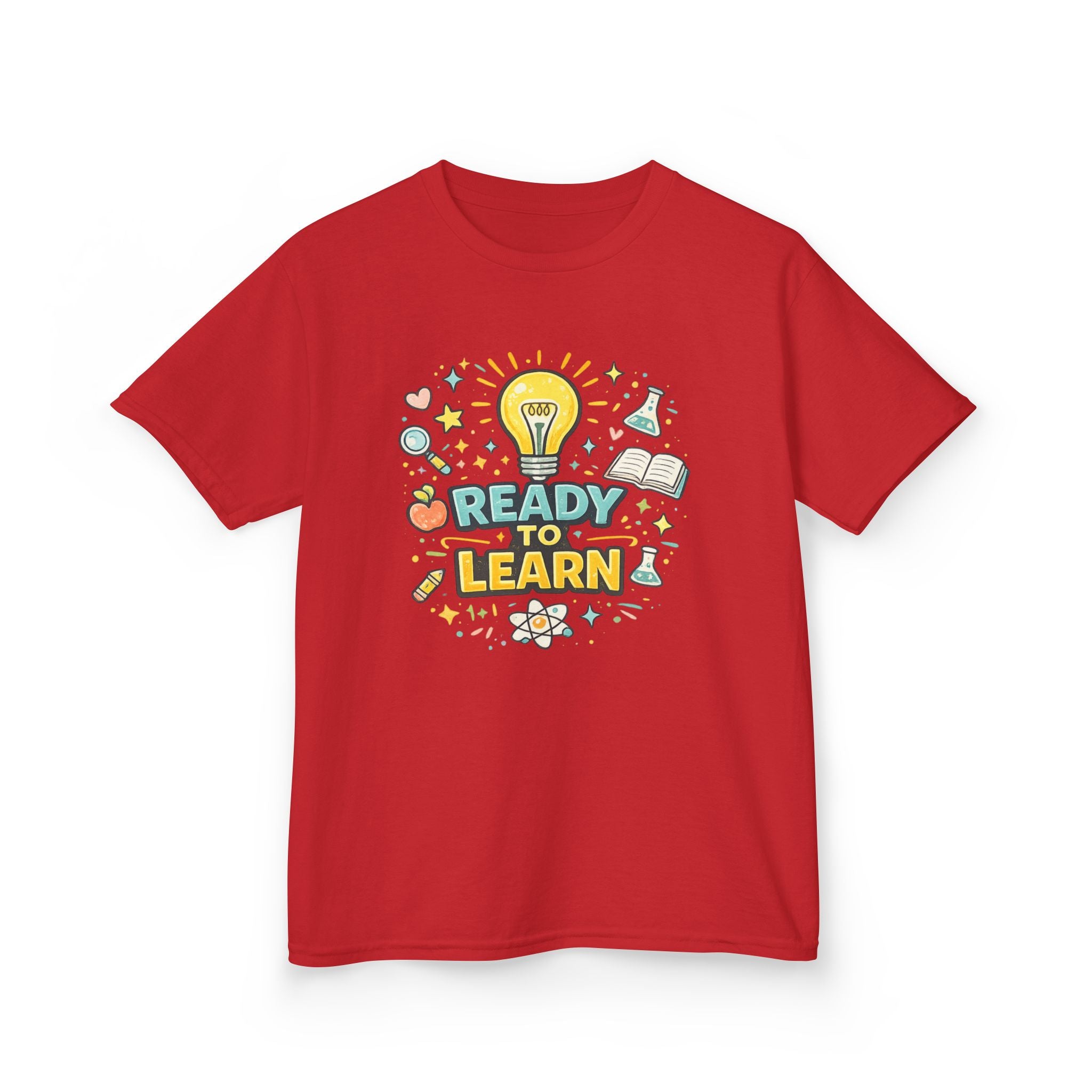 Ready to Learn Kids T‑Shirt — Back to School Educational Graphic Tee