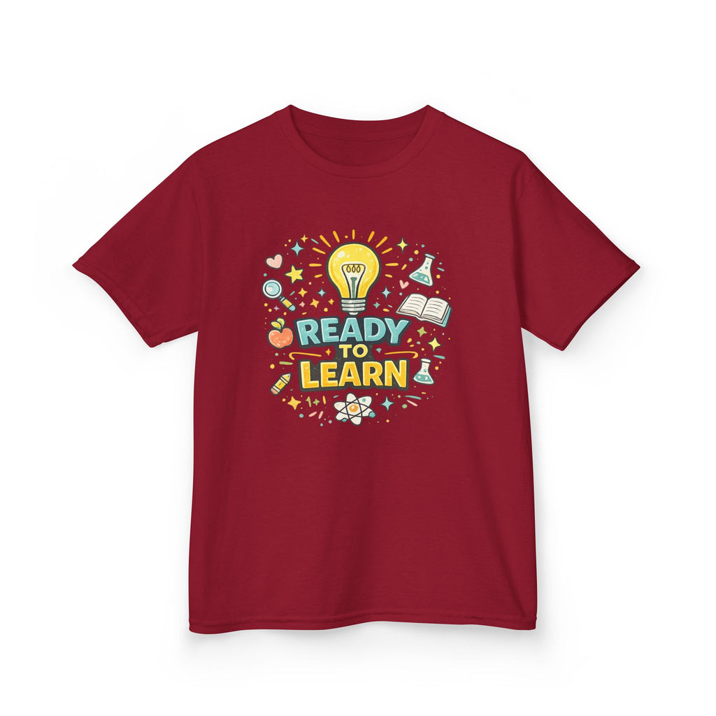 Ready to Learn Kids T‑Shirt — Back to School Educational Graphic Tee