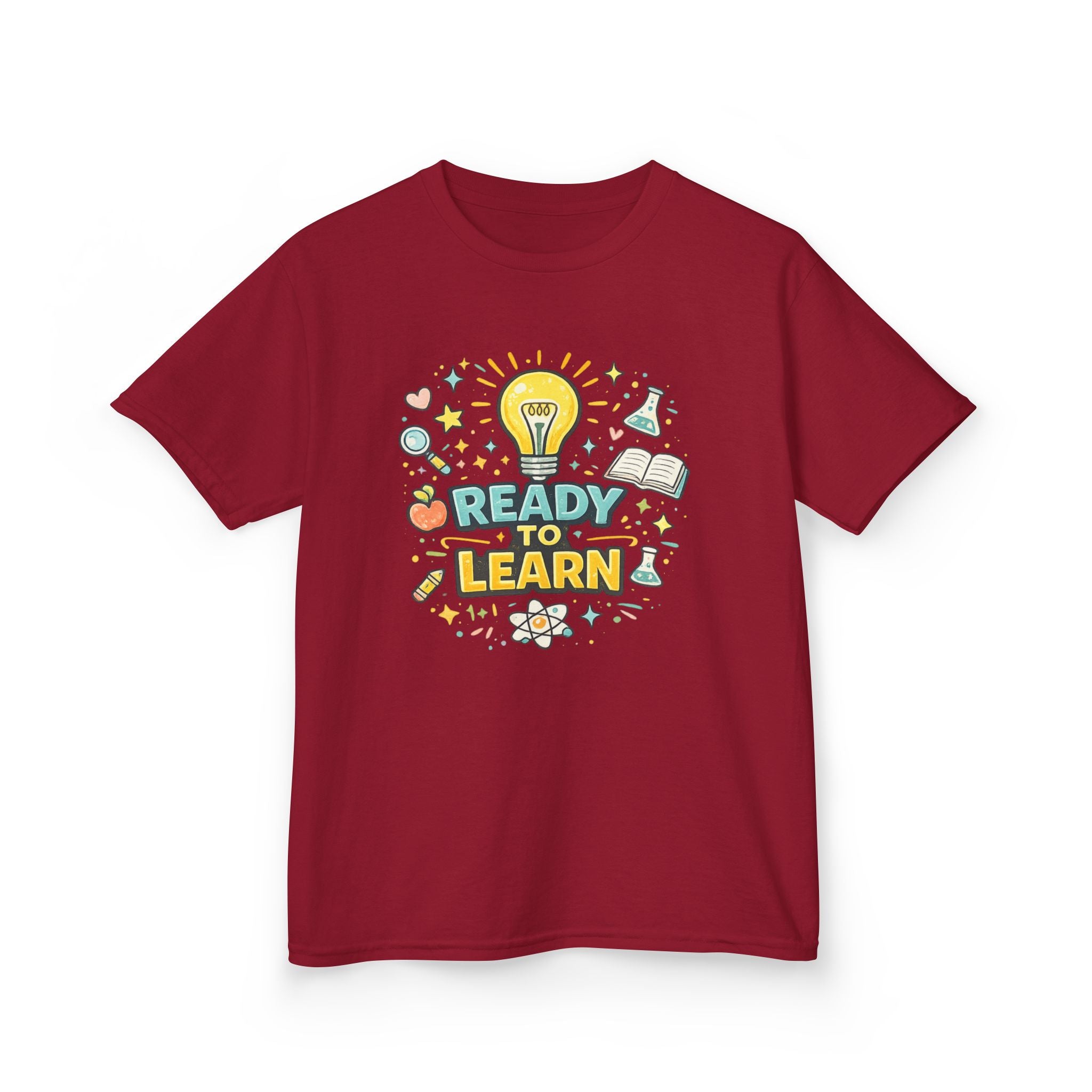 Ready to Learn Kids T‑Shirt — Back to School Educational Graphic Tee