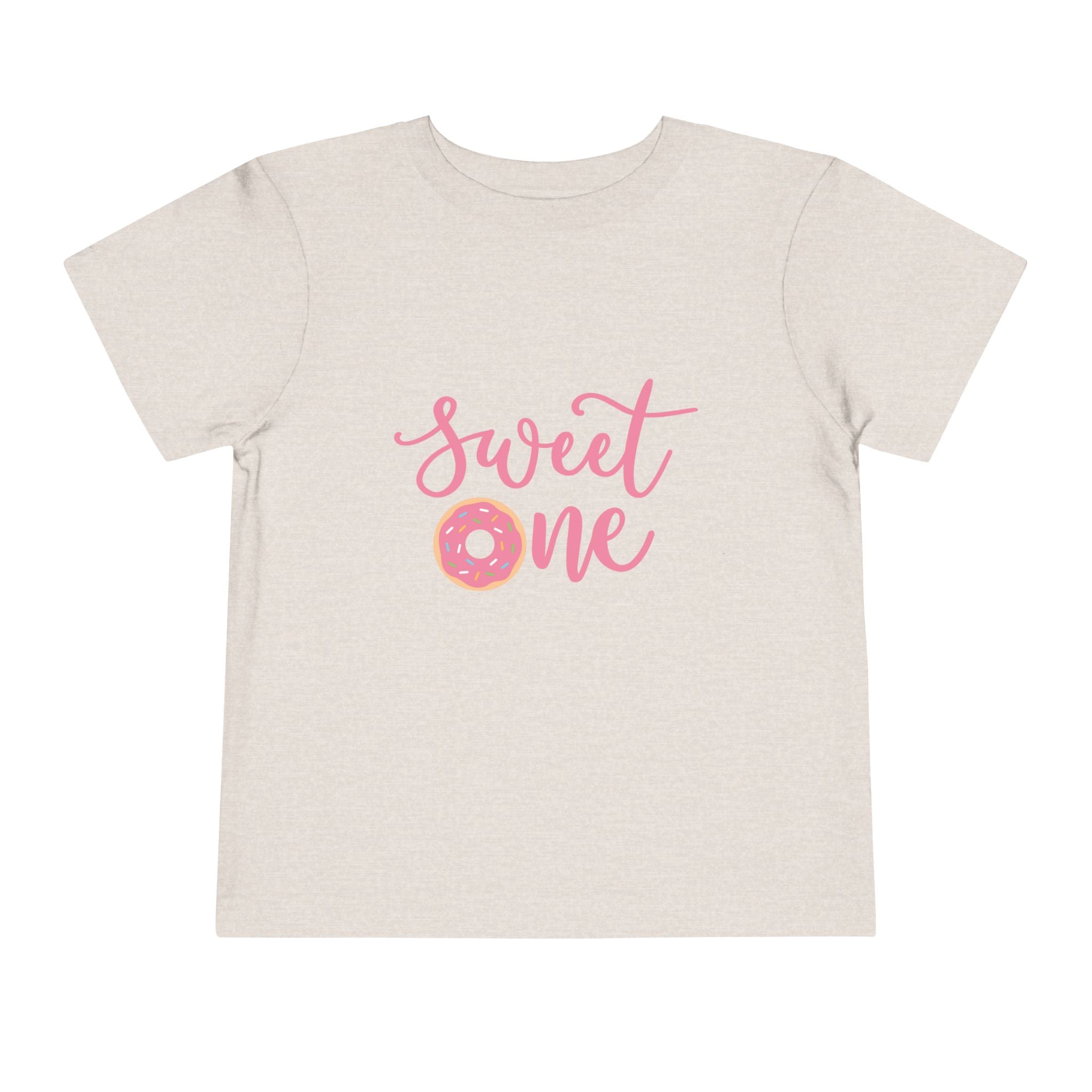 Toddler Tee - "Sweet One" Pink Donut First Birthday Shirt