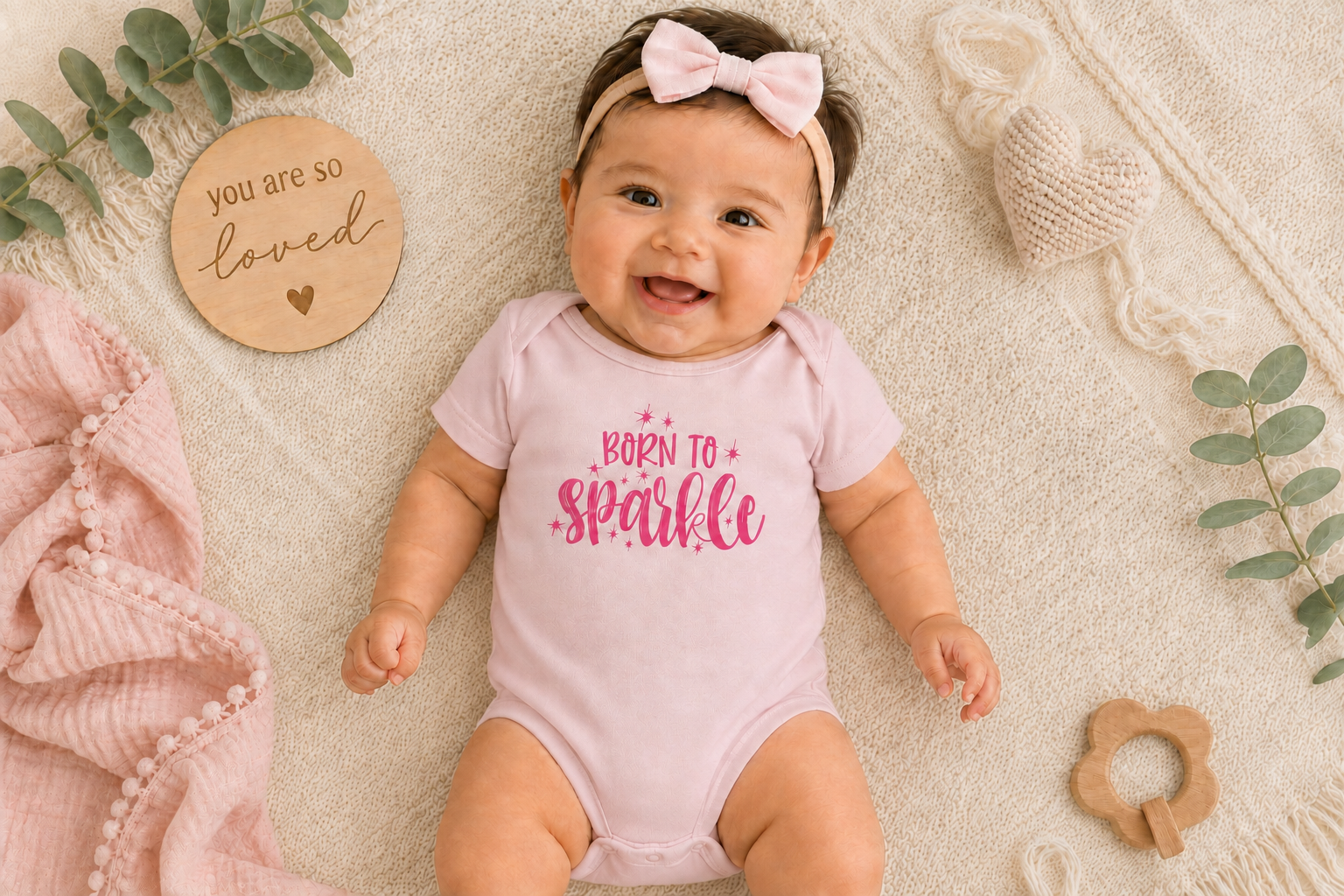 Infant Bodysuit - "Born to Sparkle"