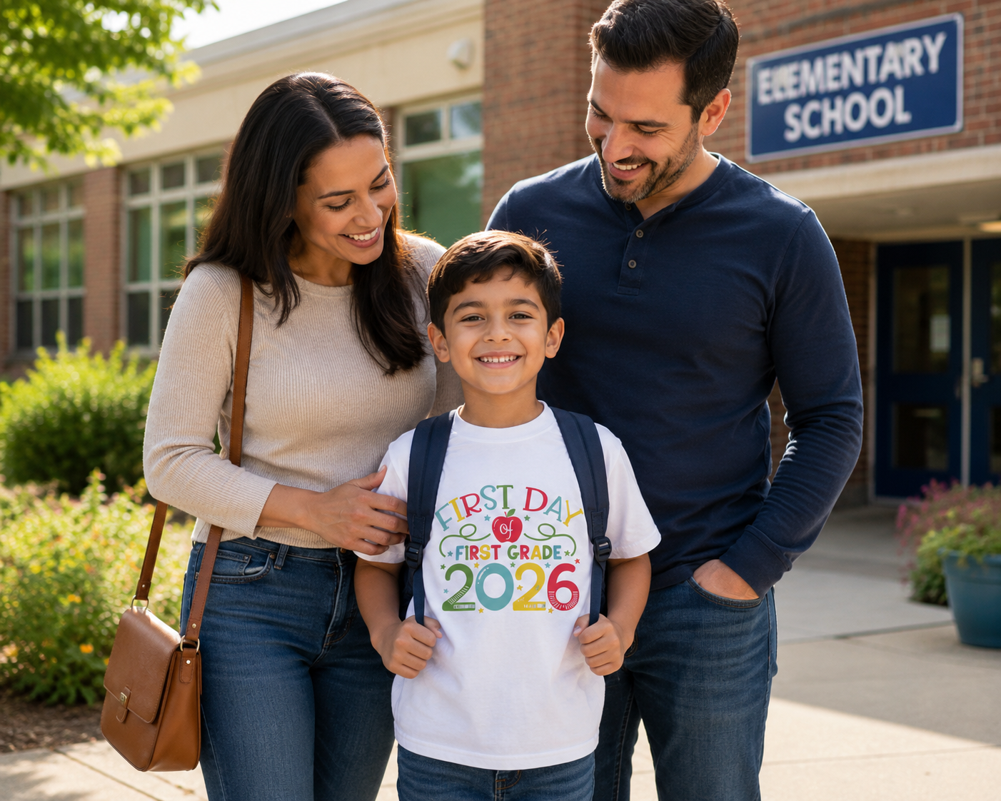 "First Day First Grade 2026" Kids T-Shirt