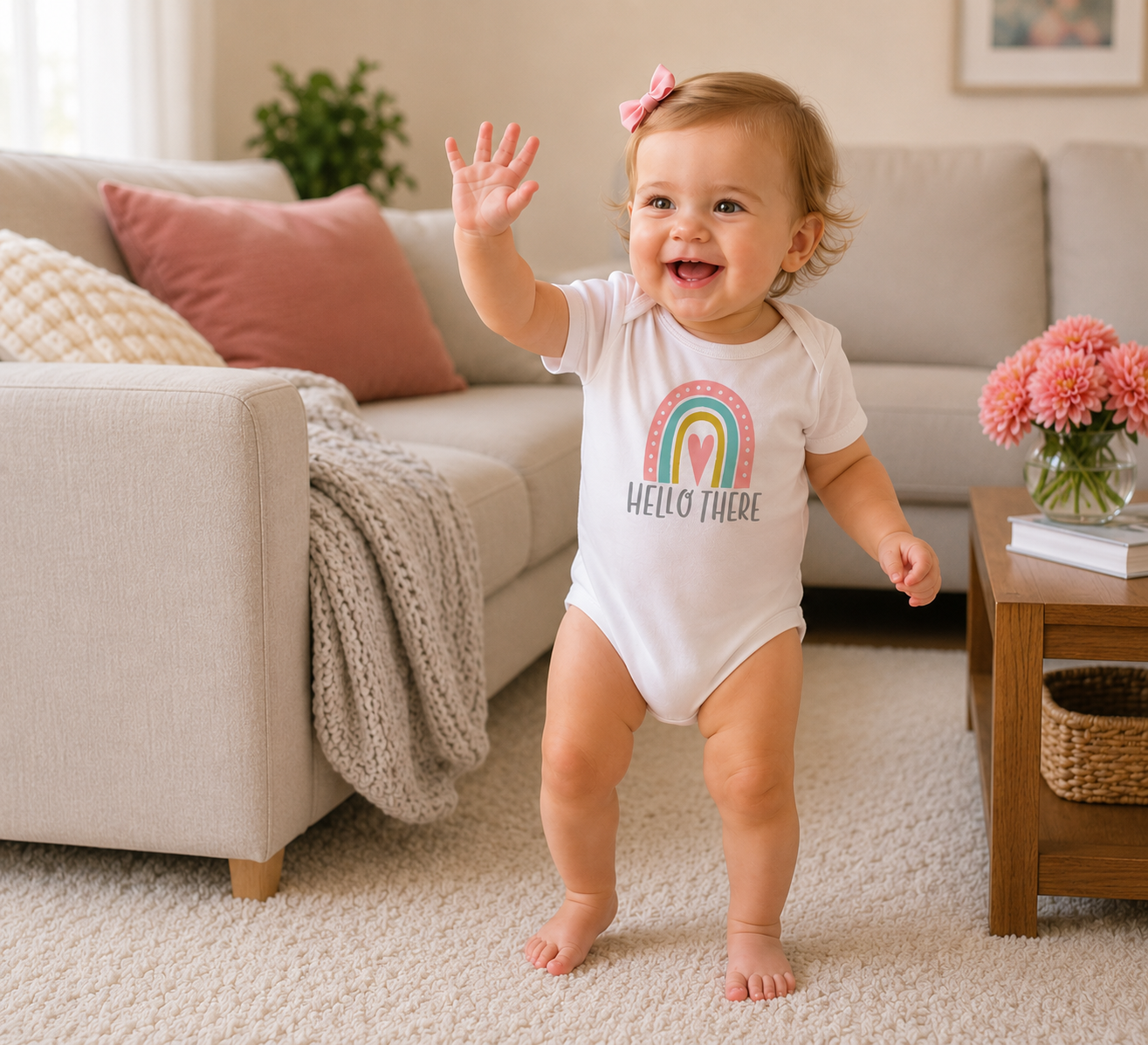 Baby Bodysuit — "Hello There"