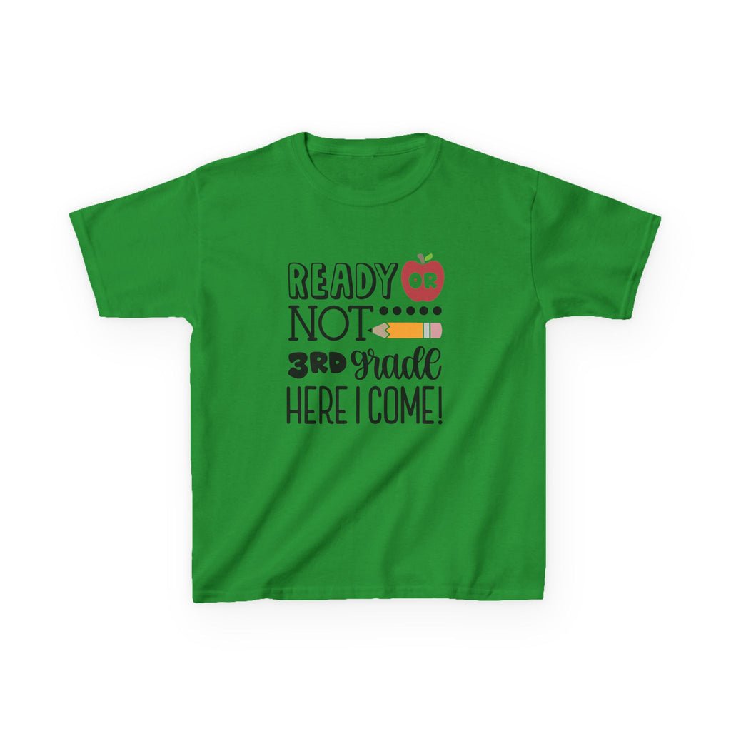 Kids Tee - "Ready or Not 3rd Grade Here I Come!" Back-to-School Shirt