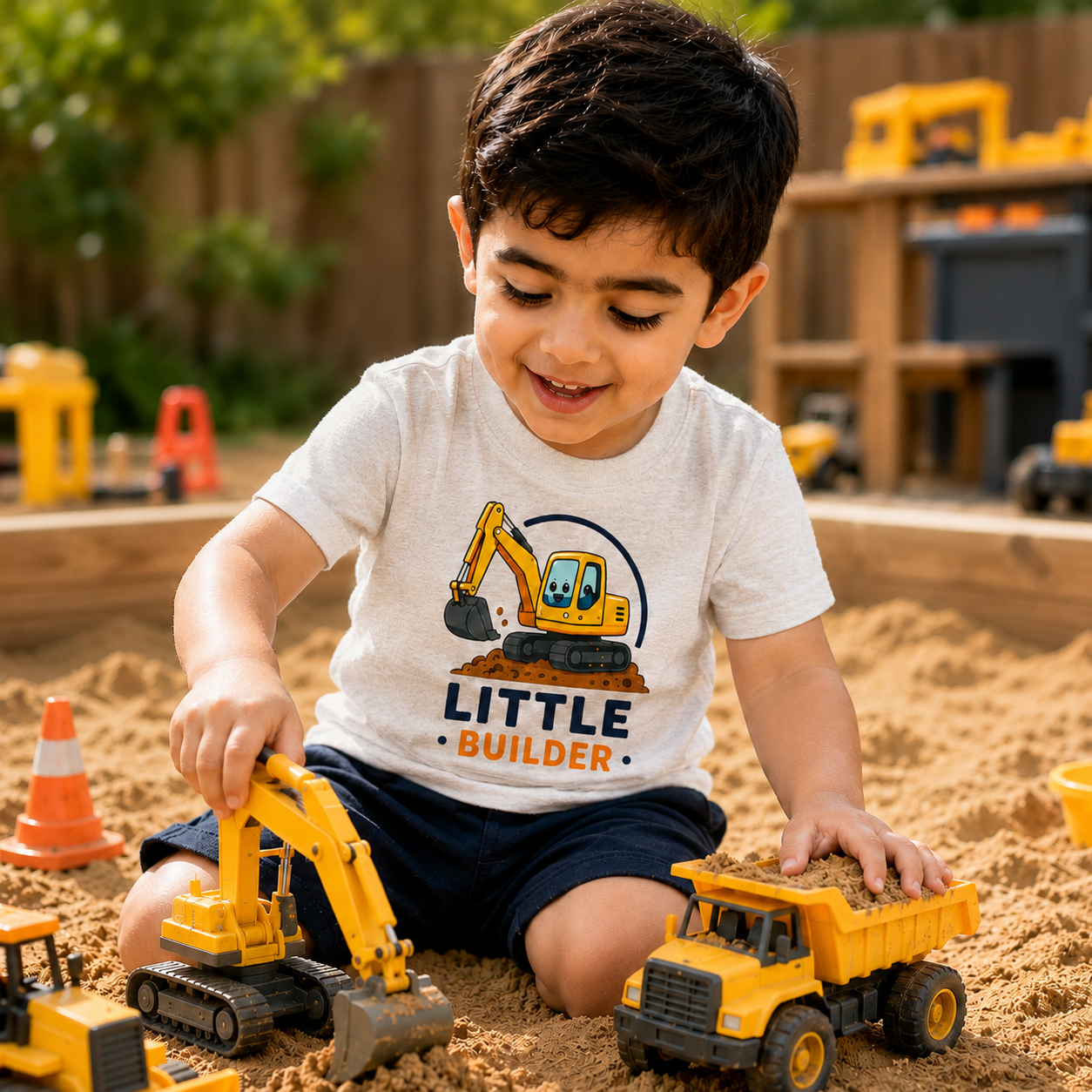 Toddler Tee — "Little Builder"