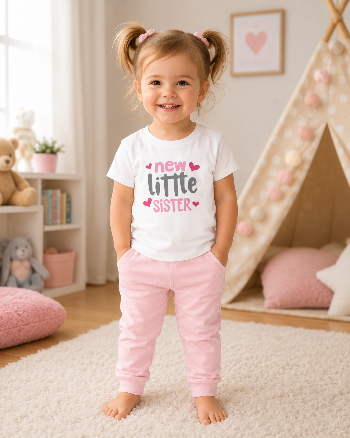 "New Little Sister" Toddler Tee