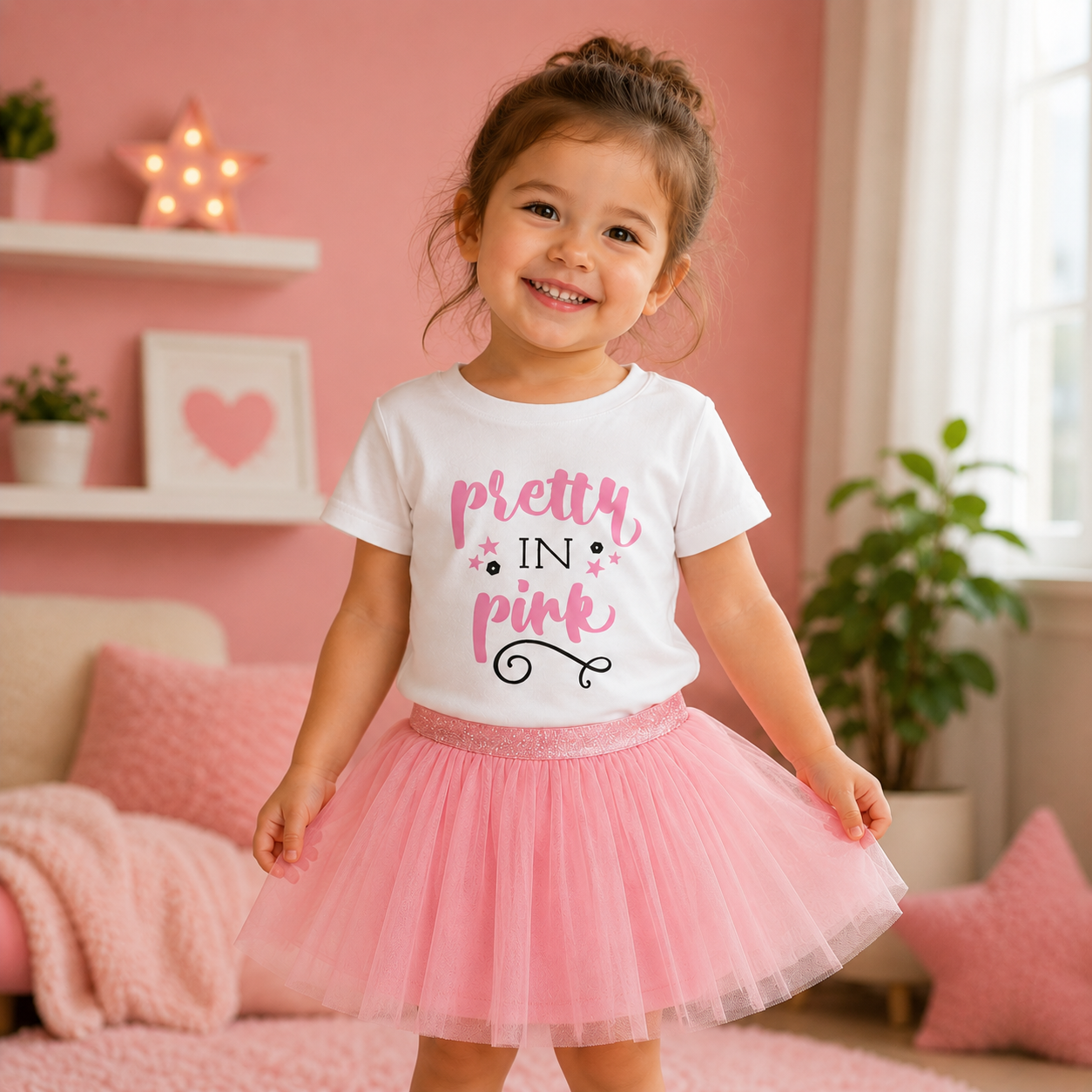 Pretty in Pink Toddler Tee