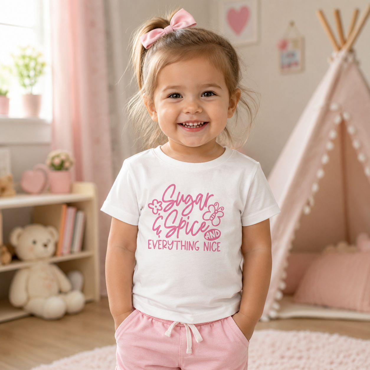 Toddler Tee — "Sugar & Spice and Everything Nice"