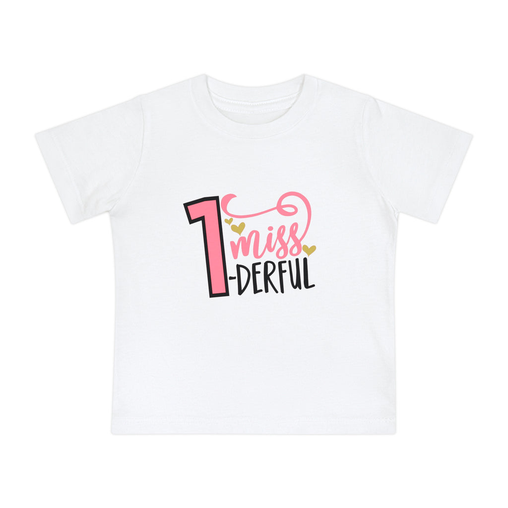 Miss-One-Derful Baby Birthday Girl T-Shirt