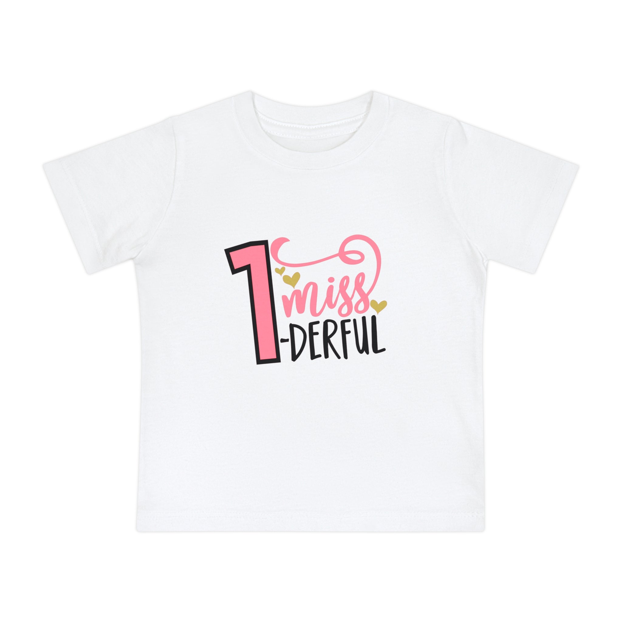 Miss-One-Derful Baby Birthday Girl T-Shirt