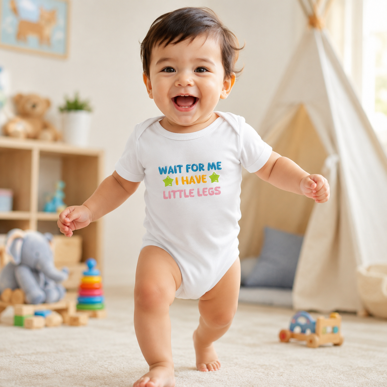 Infant Bodysuit - "Wait For Me I Have Little Legs"