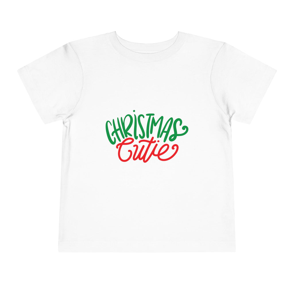 Toddler Tee — "Christmas Cutie" Holiday Shirt